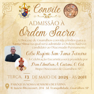 Convite Admissão à Ordem Sacra - Celso