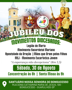 Peregrinação dos Movimentos 2025 (verde)